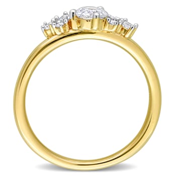 1/2 CT TW Diamond Ring in 14K Yellow Gold