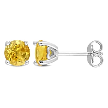 1 1/2 CT TGW Citrine Stud Earrings in Sterling Silver