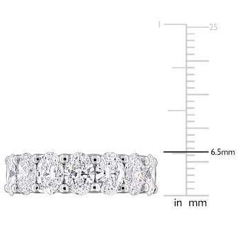 3 1/2 CT TW Lab-Grown Diamond Semi-Eternity Ring in 14K White Gold