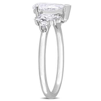 1 3/8 CT TGW Lab Grown Diamond Engagement Ring in 14K White Gold