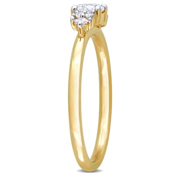 3/8 CT TW Diamond Ring in 14K Yellow Gold