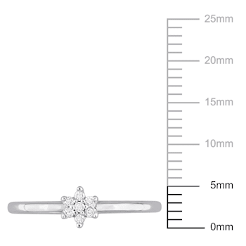 Diamond Accent Promise Ring in Sterling Silver