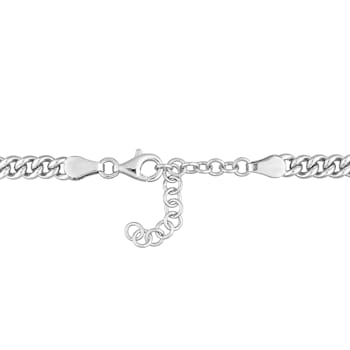 1 5/8 CT TGW Created Ruby Necklace in Sterling Silver