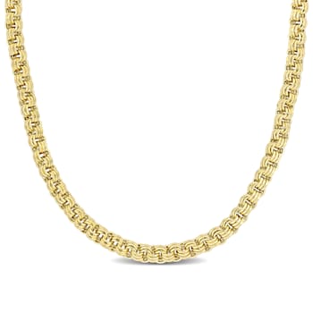 18-Inch Woven Necklace in 14k Yellow Gold