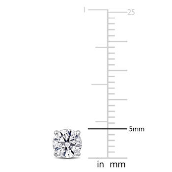 1 CT TW Lab-Grown Diaomond Stud Earrings in 14K White Gold (IGI Certified)
