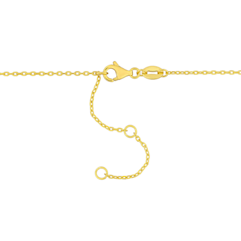 1/2ctw Created Ruby Bead Bar Necklace in Sterling Silver