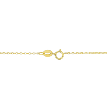 5 CT TGW Hematite Necklace with Beaded Halo in Yellow Plated Sterling Silver
