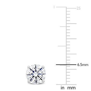 2 CT TW Lab-Grown Daimond Stud Earrings in Platinum (IGI Certified)