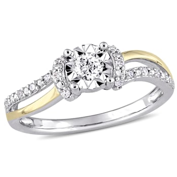 1/5 CT TW Diamond Promise Ring in Sterling Silver