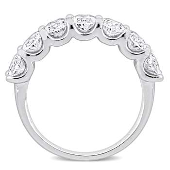 3 CT TW Lab-Grown Diamond Semi-Eternity Ring in 14K White Gold