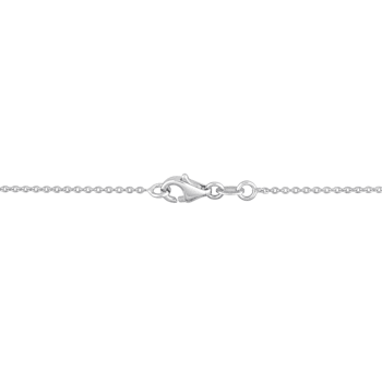 1/3 CT TW Diamond Floral Station Necklace in 14K White Gold