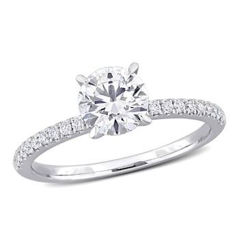1 1/6 CT TW Lab-Grown Diamond Engagement Ring in 14K White Gold