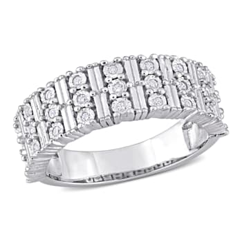 1/6 CT TDW Diamond Anniversary Band in Sterling Silver