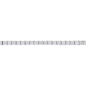 8 1/4 CT TGW Created White Sapphire Tennis Bracelet in Sterling Silver