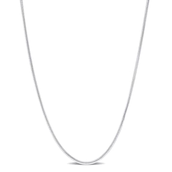 1.2MM Snake Chain Necklace in Sterling Silver