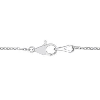 3/5 CT TGW Ruby and Diamond Accent Halo Necklace in 14K 2-Tone Gold