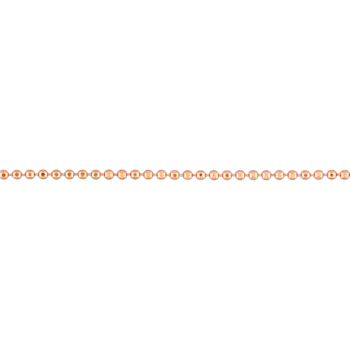 1MM Ball Chain Bracelet in 18K Rose Gold Over Sterling Silver