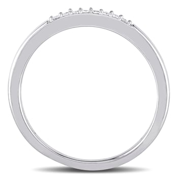 0.06 CT TW Diamond Wedding Band in Sterling Silver