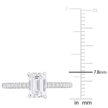 1 1/6 CT TW Lab-Grown Diamond Engagement Ring in 14K White Gold