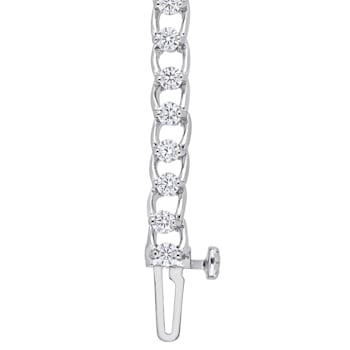 1 7/8 CT TGW Created Moissanite Tennis Bracelet in Sterling Silver