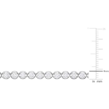 3 3/4 CT TW Lab-Grown Diamond Tennis Bracelet in 14K White Gold