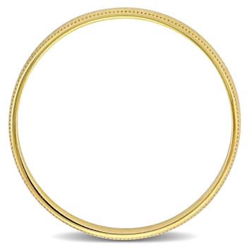 Ladies 4mm Polished Finish Wedding Band in 10K Yellow Gold