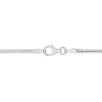 2MM Figaro Chain Necklace in Sterling Silver