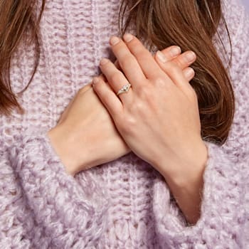 1/3 CT TW Diamond Ring in 14K Yellow Gold