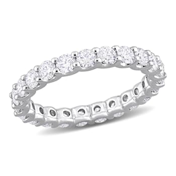 2 1/3 CT TGW Lab Grown Diamond Eternity Band in 14K White Gold- Size 9