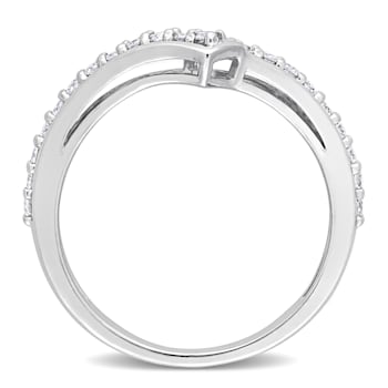 1/3 CT TW Diamond Chevron Ring in Platinum