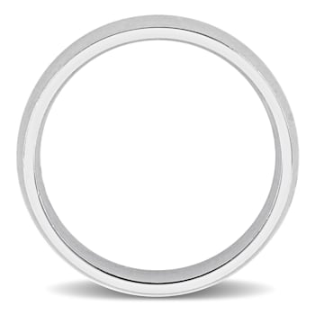 Men's 5.5mm Comfort Fit Wedding Band in 14K White Gold