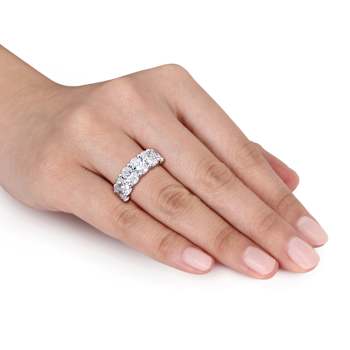 6 CT TW Lab-Grown Diamond Vintage Ring in 14K White Gold