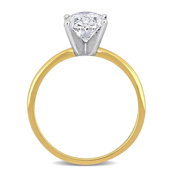 2 CT TW Lab-Grown Diamond Solitaire Ring in 14K Yellow Gold