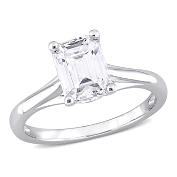 1-3/4 CT DEW Moissanite Solitaire Engagement Ring