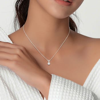 0.75ctw Lab-Grown Diamond Solitaire Pendant with Chain in Platinum (IGI Certified)