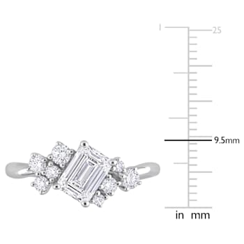 1 1/3 CT TGW Lab Grown Diamond Engagement Ring in 14K White Gold