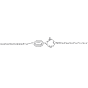 Diamond Cut Cable Chain Necklace in Platinum, 18 in