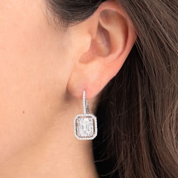 ZYDO White Gold Mosaic Earrings with 1.90cts of Diamonds