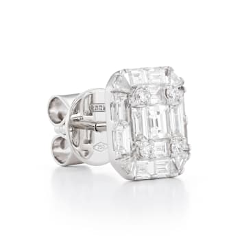 ZYDO White Gold Mosaic Earrings with 1.34cts of Diamonds