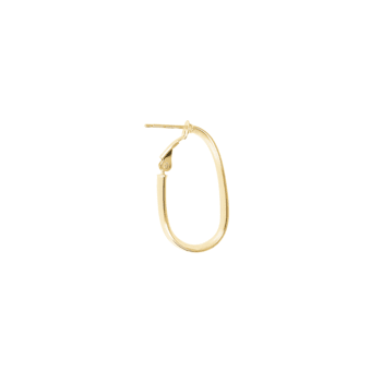 ALBERTO MILANI – MILLENIA, 14K YELLOW GOLD POLISHED 1’’ HOOP EARRINGS