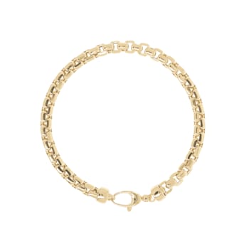 ALBERTO MILANI – MILLENIA 14K Yellow Gold Diamond Cut Round Box Bracelet