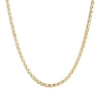 ALBERTO MILANI – MILLENIA 14K Yellow Gold Spiga Chanel 18 Inch Necklace