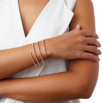 ALBERTO MILANI – VIA BAGUTTA 14K Yellow Gold Tubogas 2.70mm Multistrand
Cuff Bangle