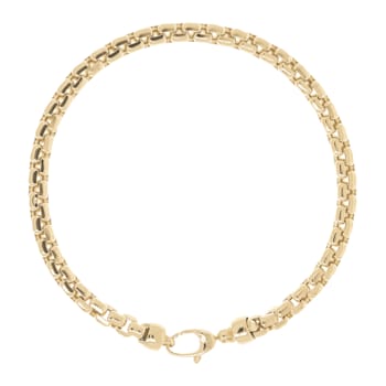 ALBERTO MILANI – MILLENIA 14K Yellow Gold Diamond Cut Round Box Bracelet