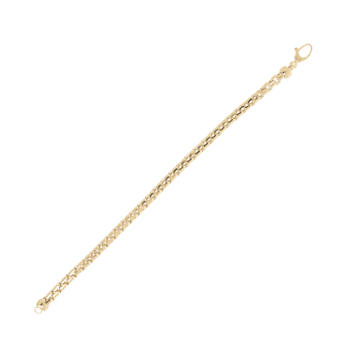 ALBERTO MILANI – MILLENIA 14K Yellow Gold Diamond Cut Round Box Bracelet