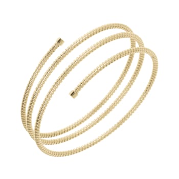ALBERTO MILANI – VIA BAGUTTA 14K Yellow Gold Tubogas 2.70mm Multistrand
Cuff Bangle