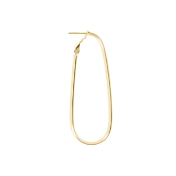 ALBERTO MILANI –MILLENIA  14K Yellow Gold Polished 2 inch Hoop Earrings
