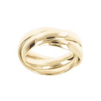 ALBERTO MILANI – MILLENIA 14K Yellow Gold Polished Rolling Ring