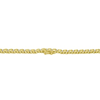 10K Yellow Gold 4ctw Round Diamond Graduating Riviera Necklace (H-I
Color, I2-I3 Clarity)