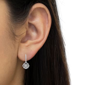 Sterling Silver Miracle-Set Diamond Accent Drop and Dangle Earrings